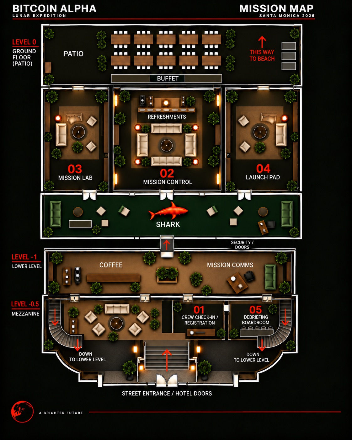 Mission map of Casa del Mar, full size